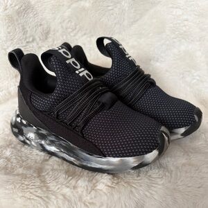 Adidas Toddler Lite Racer Adapter 7.0 Shoes | Black/White | Size 8.5